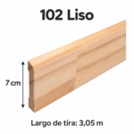 Zócalo 102 Liso: 7 cm de alto y tira de 3,05 m