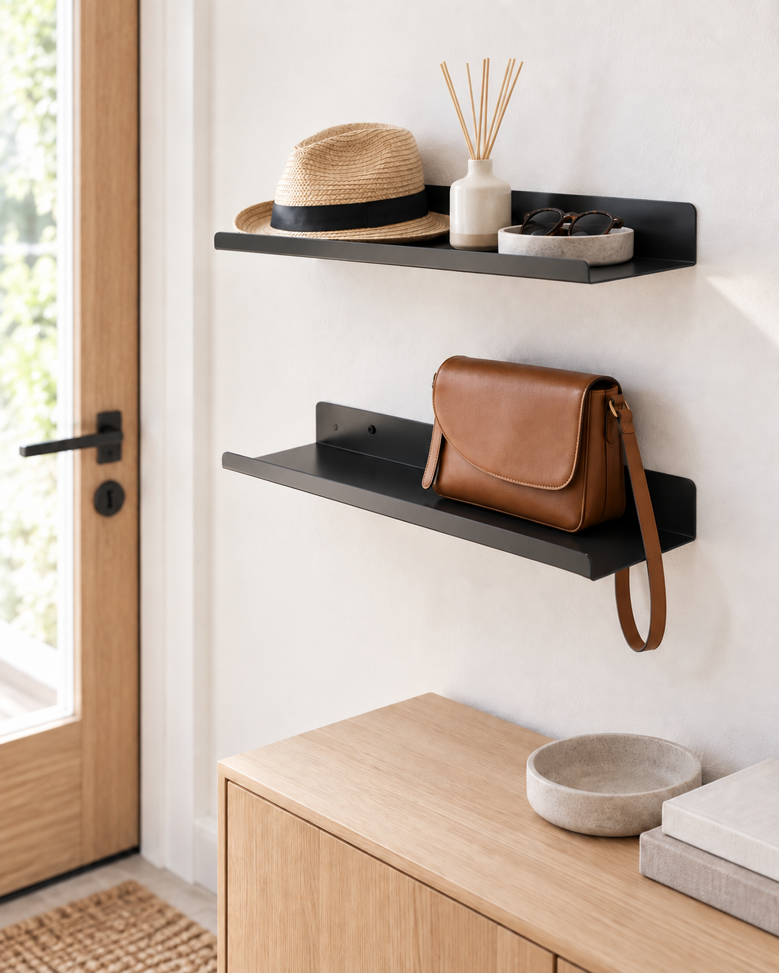 Estante chapa 40cm - Negro 3